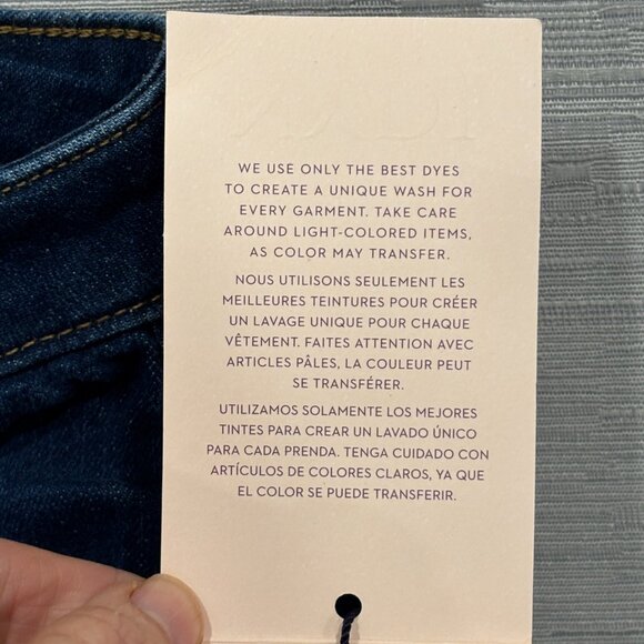 NYDJ Sheri Slim Jeans Womens 16W 36x30 Blue Straight Leg Lift Tuck Tech Denim - Picture 11 of 16